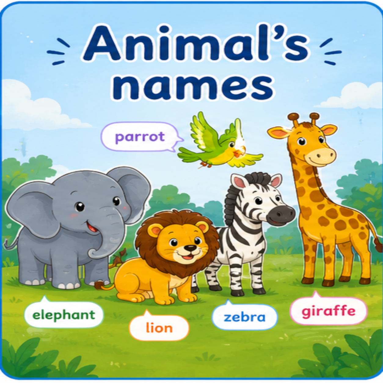 Animals' names