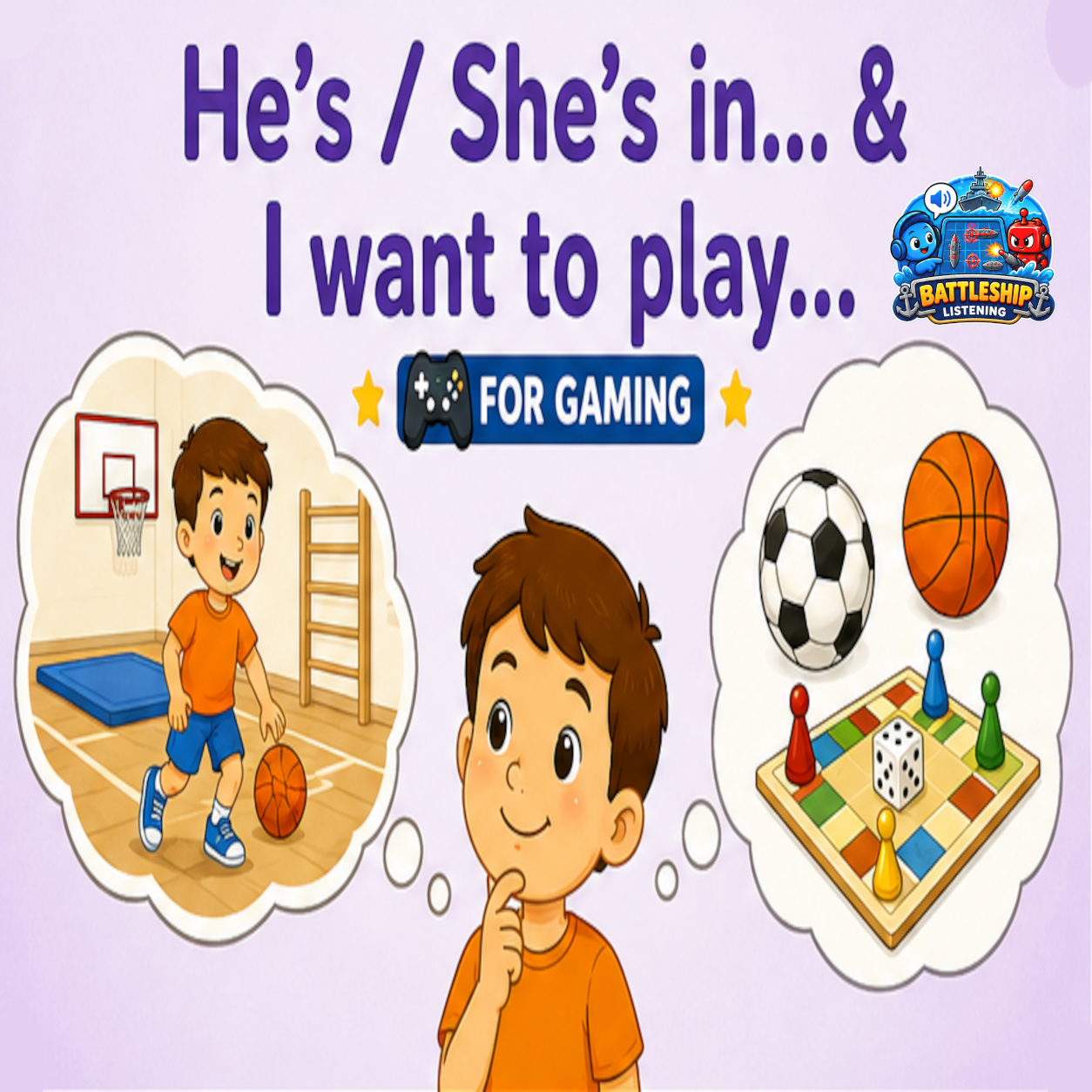 He's / She's in ... & I want to play...
