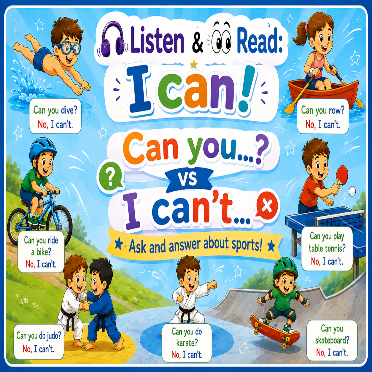 I can...